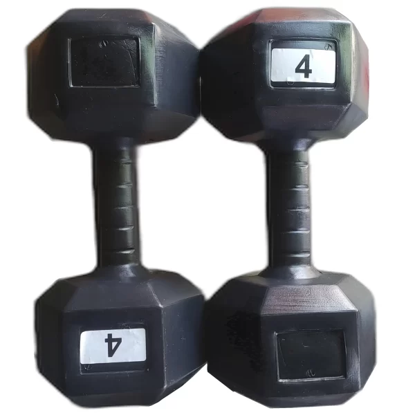 Mancuernas hexagonales PVC - 4kg 5kg 6kg 7kg 8kg 9kg 10kg 12kg 14kg