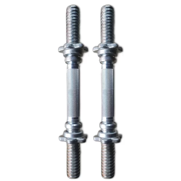 Par de mancuernas cromadas (Acero macizo)