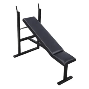 Banco regulable con rack para pecho